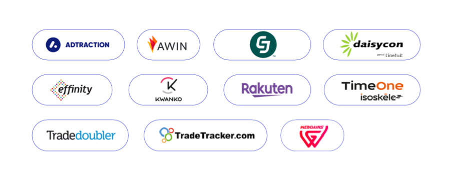 Logos des acteurs du baromètre de l'affiliation en 2026 Logos des acteurs du baromètre de l'affiliation en 2026